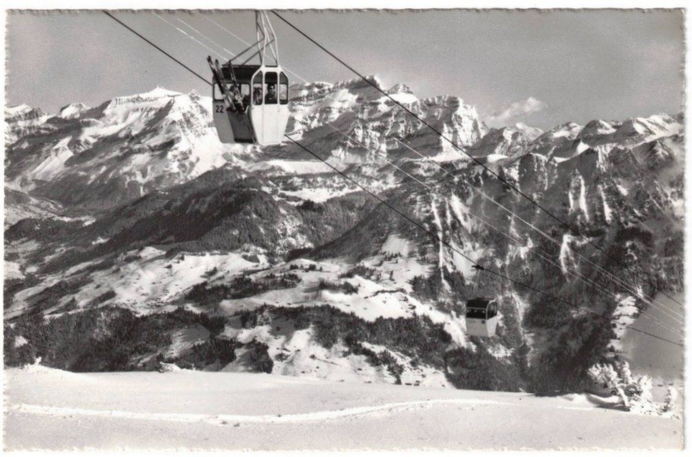 Cartes postales: Leysin - Gondelbahn mit Diablerets – D'occasion à Binningen par Mountainrider
