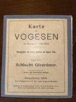 Antike Karte Vogesen 1:50'000, Blatt XV, 1909