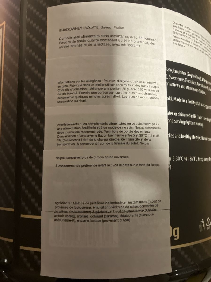 Lebensmittel & Spezialitäten: Whey isolate – Neu und originalverpackt aus Fully von pti_q75g 1