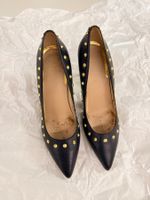 Guess High Heels Schwarz mit goldenen Nieten, Grösse 38