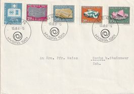 Pro Patria 1961, Mineralien, Sonderstempel Hyspa Bern