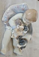 Lladro Figurine Boy with Dog and Cat Mint