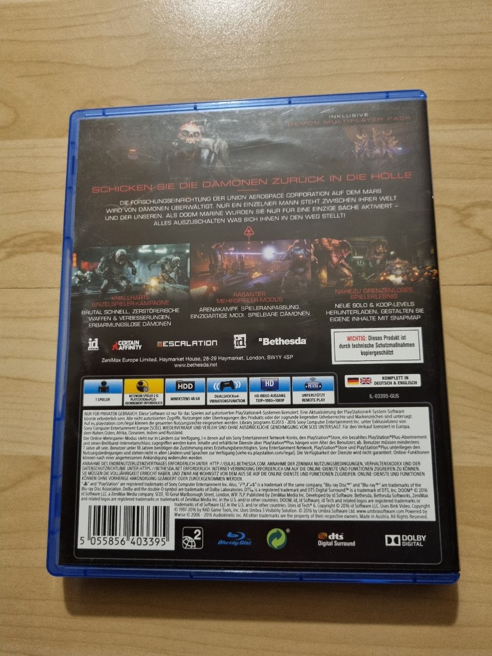 Spiele: DOOM PS4 – Neu (gemäss Beschreibung) aus Ostermundigen von ala_pt5h 1