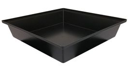 Kotwanne, kunststoff, schwarz, 100x100x12 cm