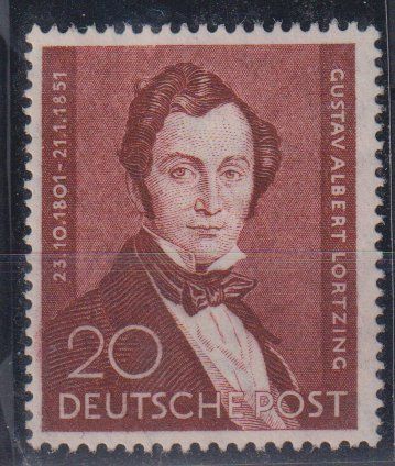 Tutti i francobolli: Berlin 1951: Lortzing ** - Kat. 60.-- – Nuovo (secondo la descrizione) da Eschlikon TG venduto da PhilCon