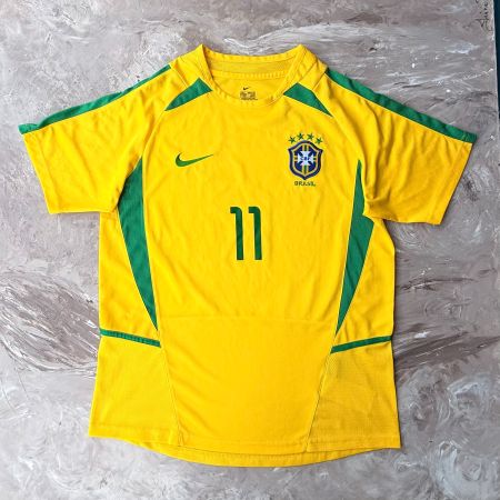 Maillot Domicile Brésil Coupe du Monde 2002