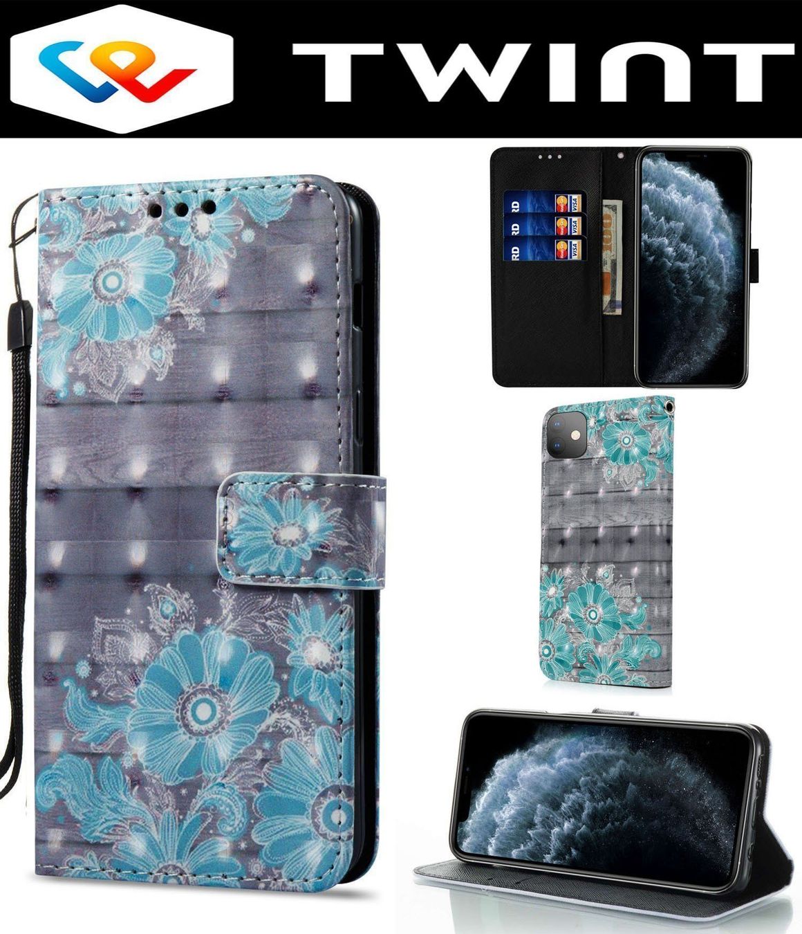Cover & Protezioni schermo: iPhone 12 mini Hülle Etui Wallet Case Flip Cover Tasche – Nuovo e nell'imballaggio originale da Volketswil venduto da coverandmore