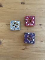 3x bunte Raucherstäbchenhalter