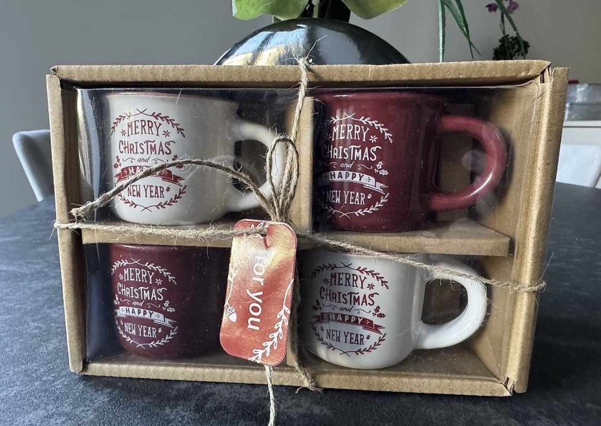 Tazze: Tazzine da caffè natalizie – Nuovo e nell'imballaggio originale da Stabio venduto da van_5cry