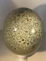Gros oeuf en céramique émaillée,  décoration, curiosité