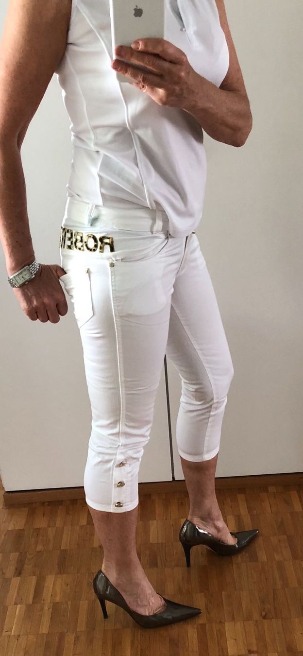Roberto Cavalli Hosen: HOSE Roberto Cavalli Weiss Capri-hose – Neu (gemäss Beschreibung) aus Adliswil von Jessik0 7