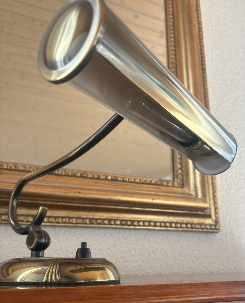 Lampade: Antike Schreibtischlampe aus Messing – Usato da Zug venduto da MulUrZg 1
