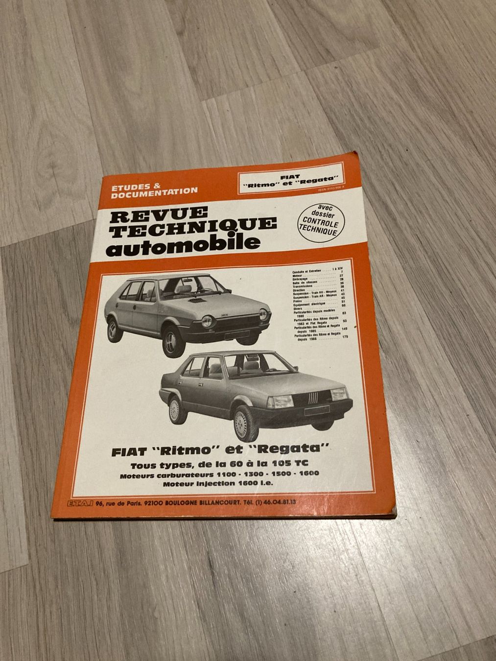 Fiat Accessori per altri veicoli: Fiat Ritmo Abarth 125 TC – Documentation technique d'époque – Usato da Villars-Mendraz venduto da minisap 2