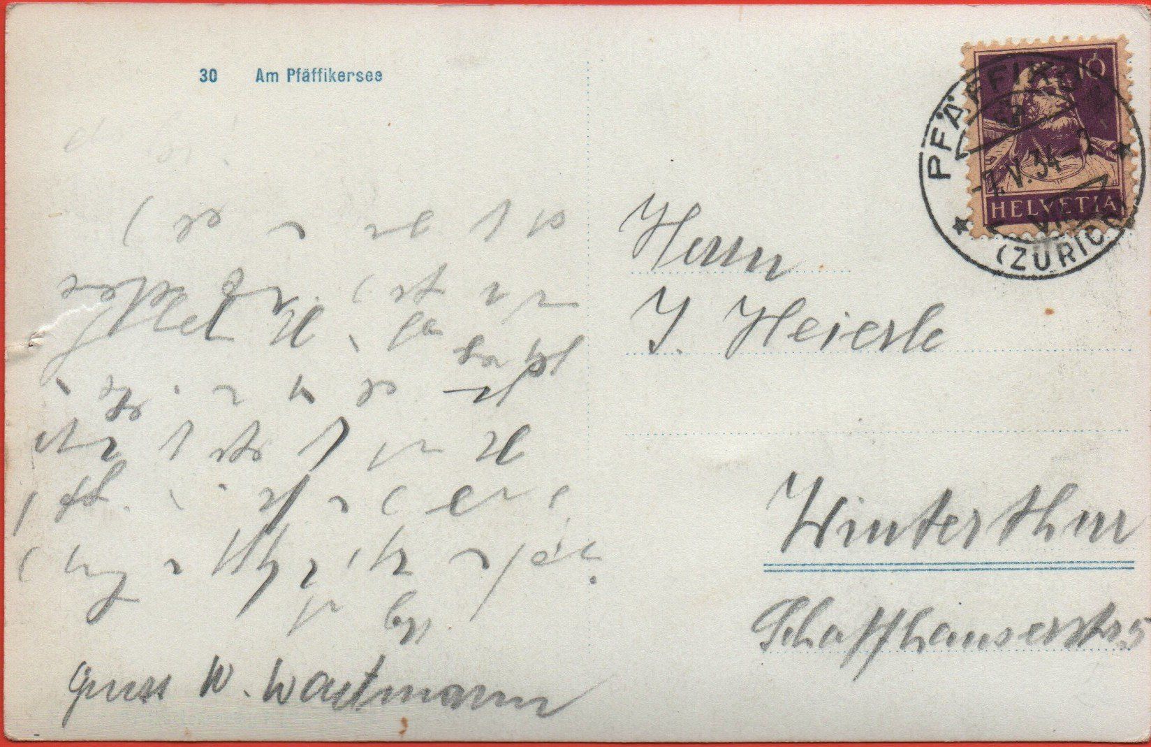 Cartoline postali: PFÄFFIKON Am Pfäffikersee – Usato da Jona venduto da philajona 1