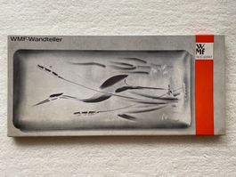 WMF Wandteller versilbert Blumenmotivdekor NEU & OVP Vintage