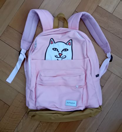 Sac à dos rose en tissu RIPNDIP