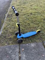 Blauer Kinder-Tretroller 3 Räder von Decathlon