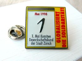 ❗ 1 Mai 1998 Gewerkschaftsbund Zürich   +Versand Pin M13L.21