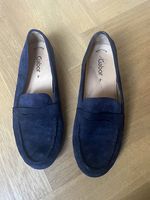 Wunderschöne neue Mokkasins Halbschuhe 40 dunkelblau
