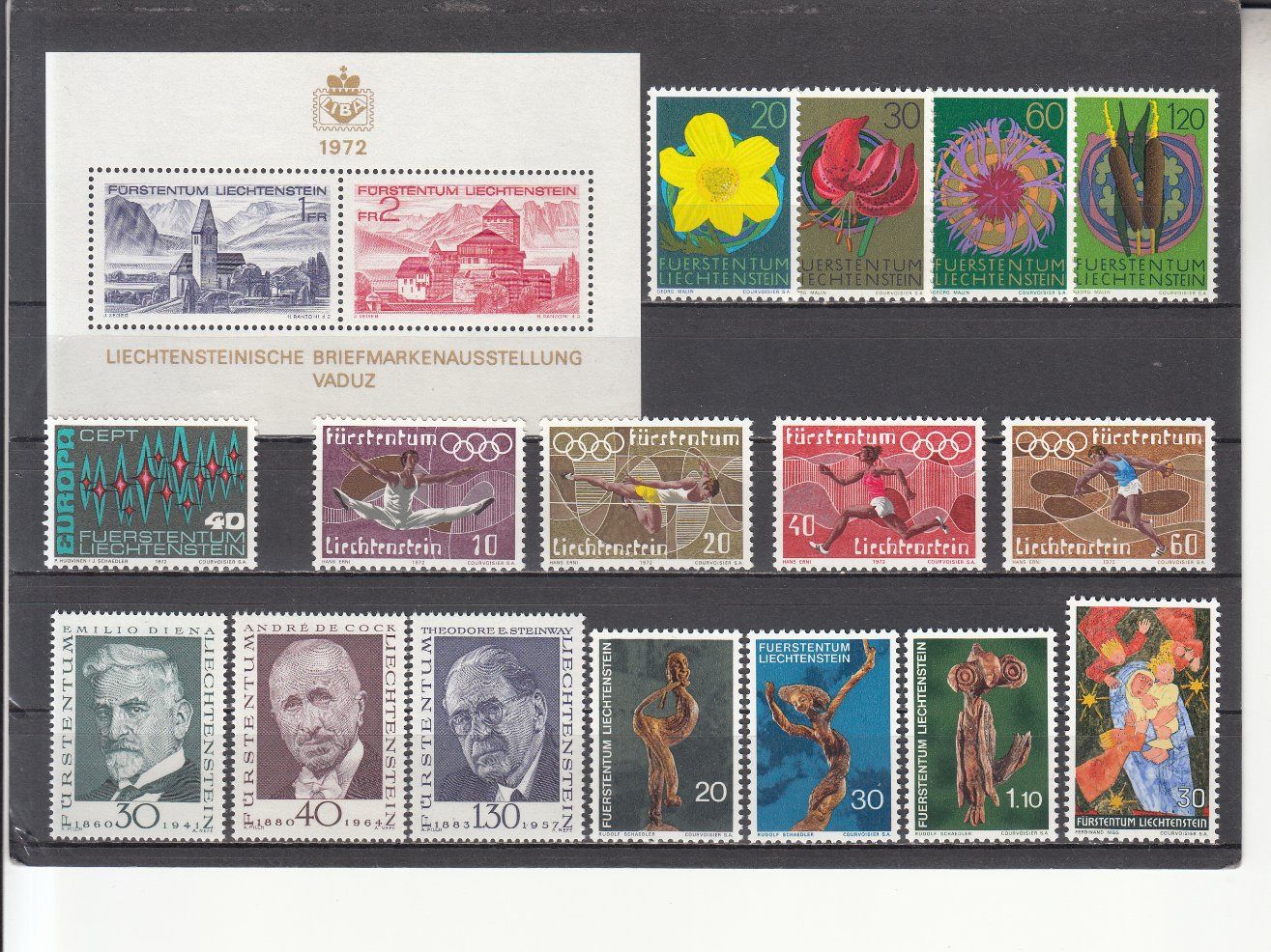 Tutti i francobolli: FL 1972 postfrisch – Usato da Bürglen TG venduto da StampGraf