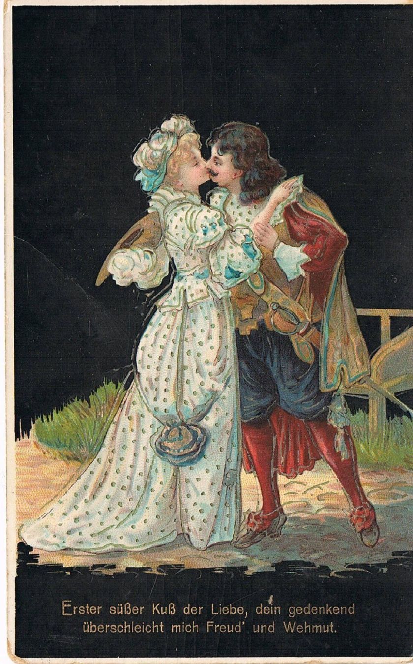 Cartes postales: Erster Kuss – D'occasion à Buchs AG par Baerfisch