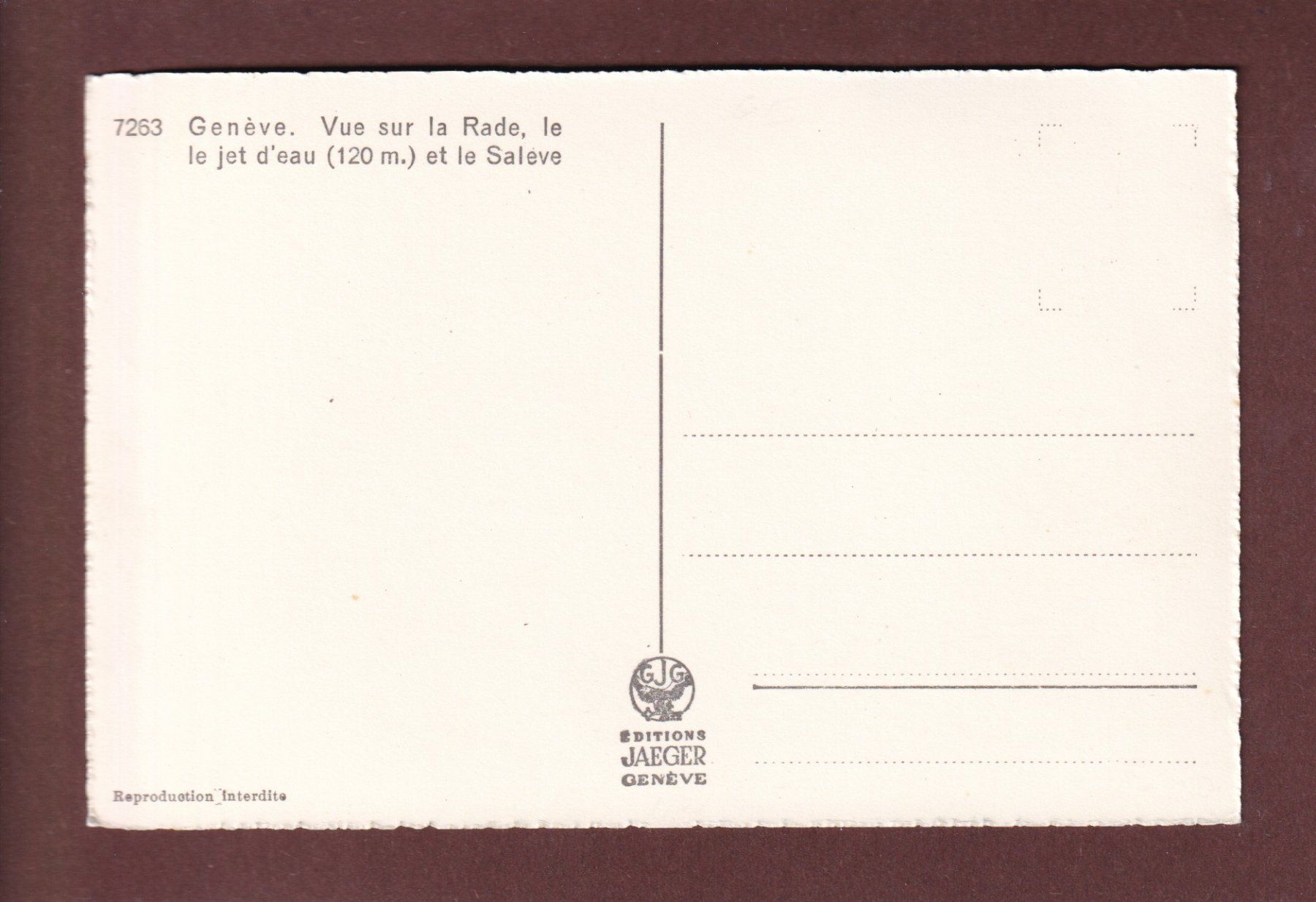 Cartes postales: GENEVE - Vue sur la rade – D'occasion à Pully par nicecards-shop 1