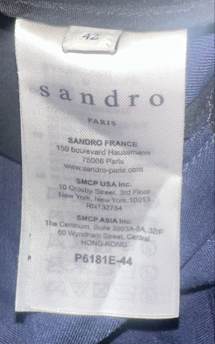 Sandro Pantaloni: SANDRO HOSE GR. 38 (FR 42) Leinen – Usato da Unteraegeri venduto da MH203 8