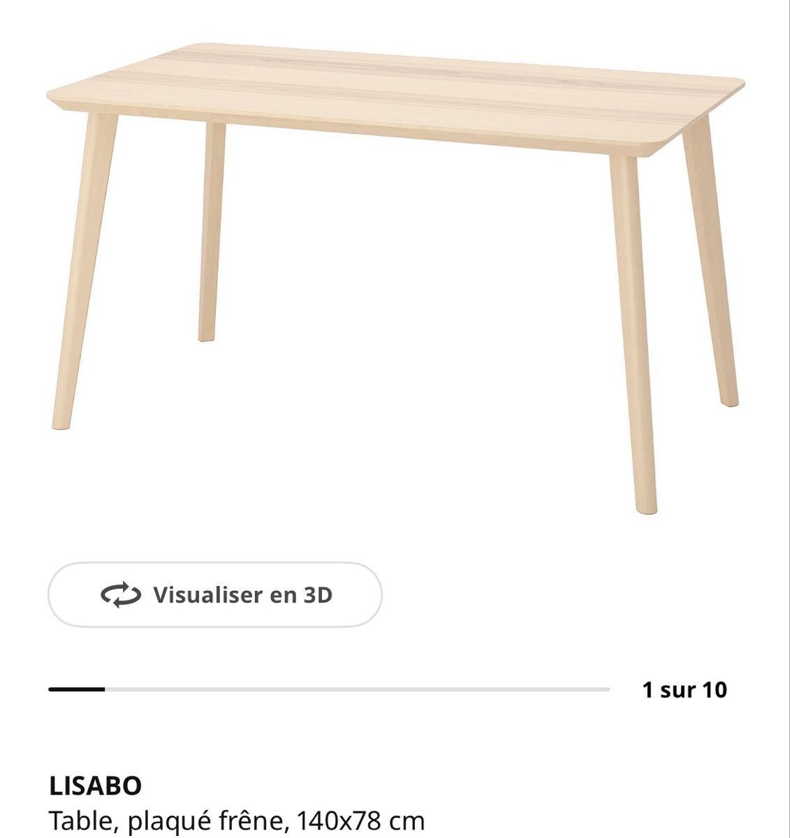 Ikea Tische: Table IKEA Lisabo – Gebraucht aus Genève von virgnia