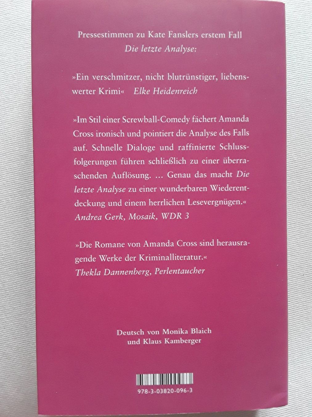 Libri: Amanda Cross - Der James Joyce Mord – Usato da Wattwil venduto da tannenmeise73 1
