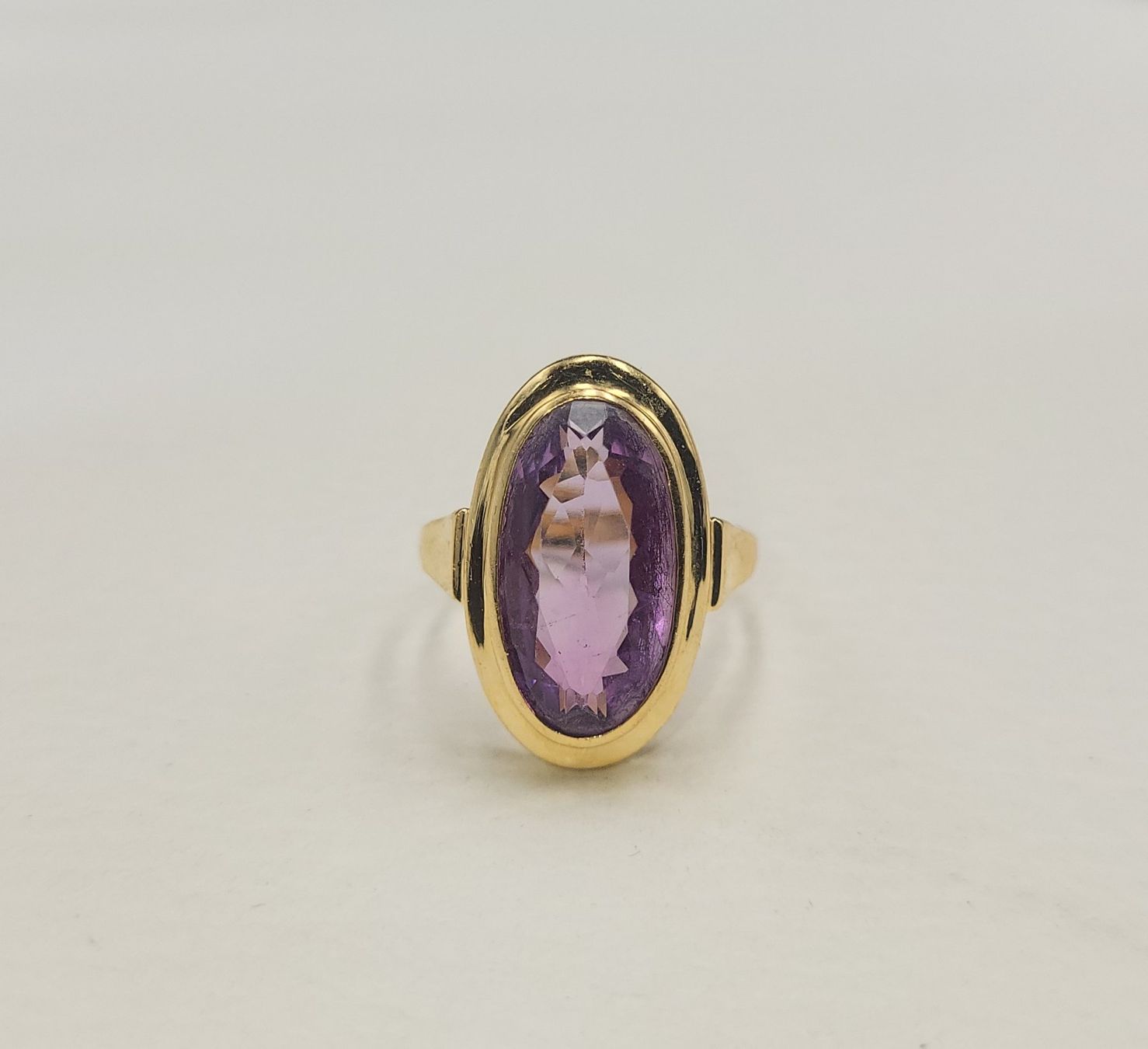Anelli: 18 Karat 750 Gold Ring Mit Amethyst – Usato da Wald ZH venduto da Dasilver 7