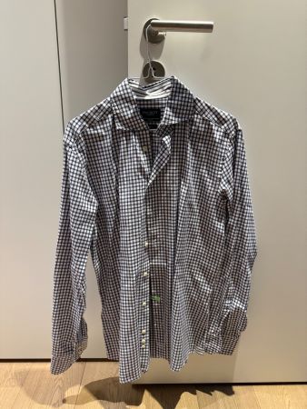 Herren Hemd von Hackett in blau weiss kariert