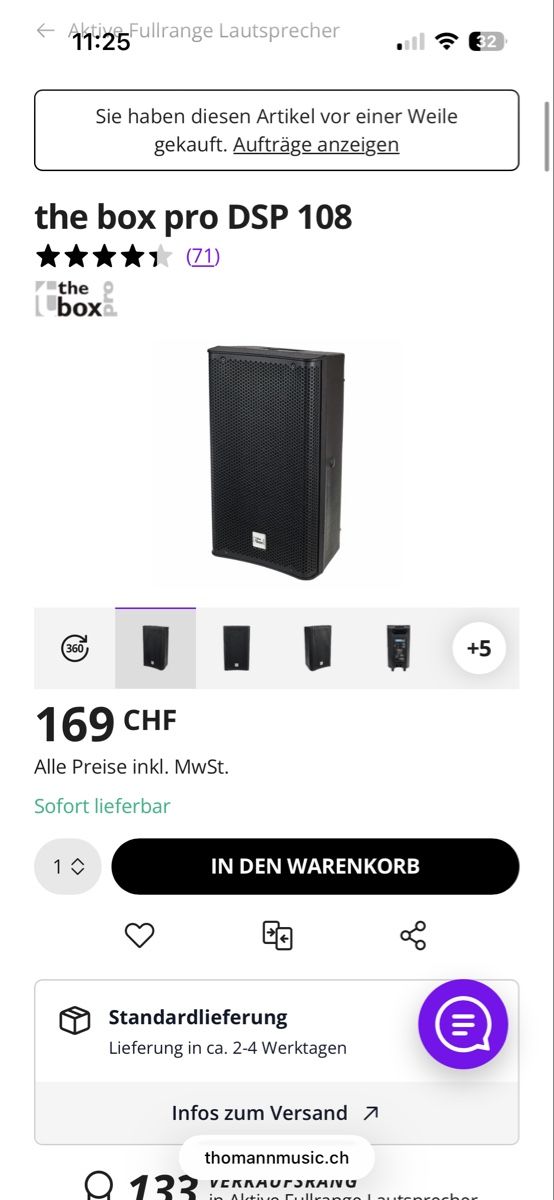 Haut-parleurs: The Box Pro DSP 108 Speaker / Monitor – D'occasion à Werdenberg par tradeSG 2