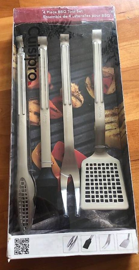 Set di posate: Neues Grillbesteck Set von Cuisipro 4teilig – Nuovo (secondo la descrizione) da Langendorf venduto da Felix2017