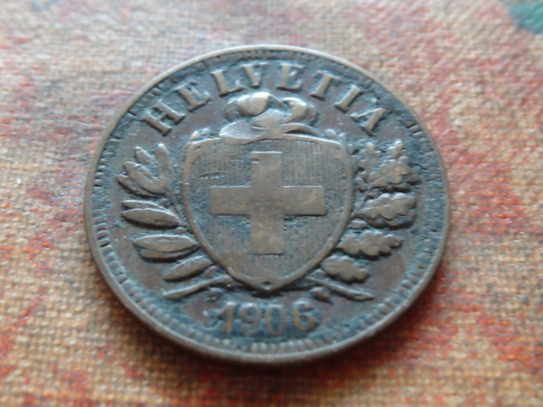 Alle Münzen: 2 Rp. 1906 – Gebraucht aus Romanel-sur-Lausanne von Swift13