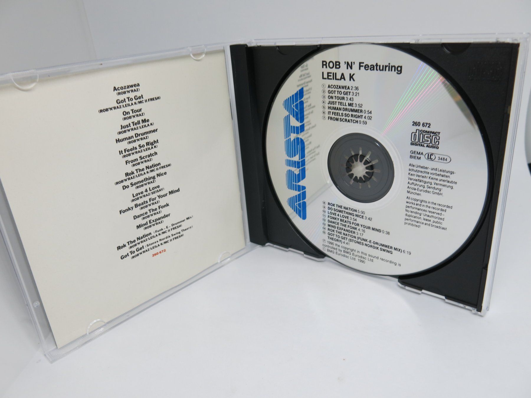 CD: 2 CD: Rob 'N' Raz Feat. Leila K + Maxi Single Got To Get – Usato da Ernetschwil venduto da luisvonerni 2