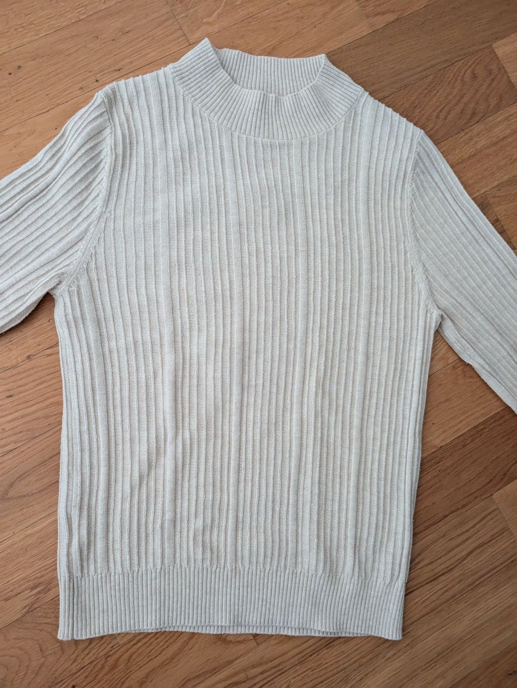 Mango Pulls & Sweat-shirts: Mango Strickpullover Wollmischung, Creme, Gr. M – Neuf (Voir description) à Zug par vik_8fdf 2