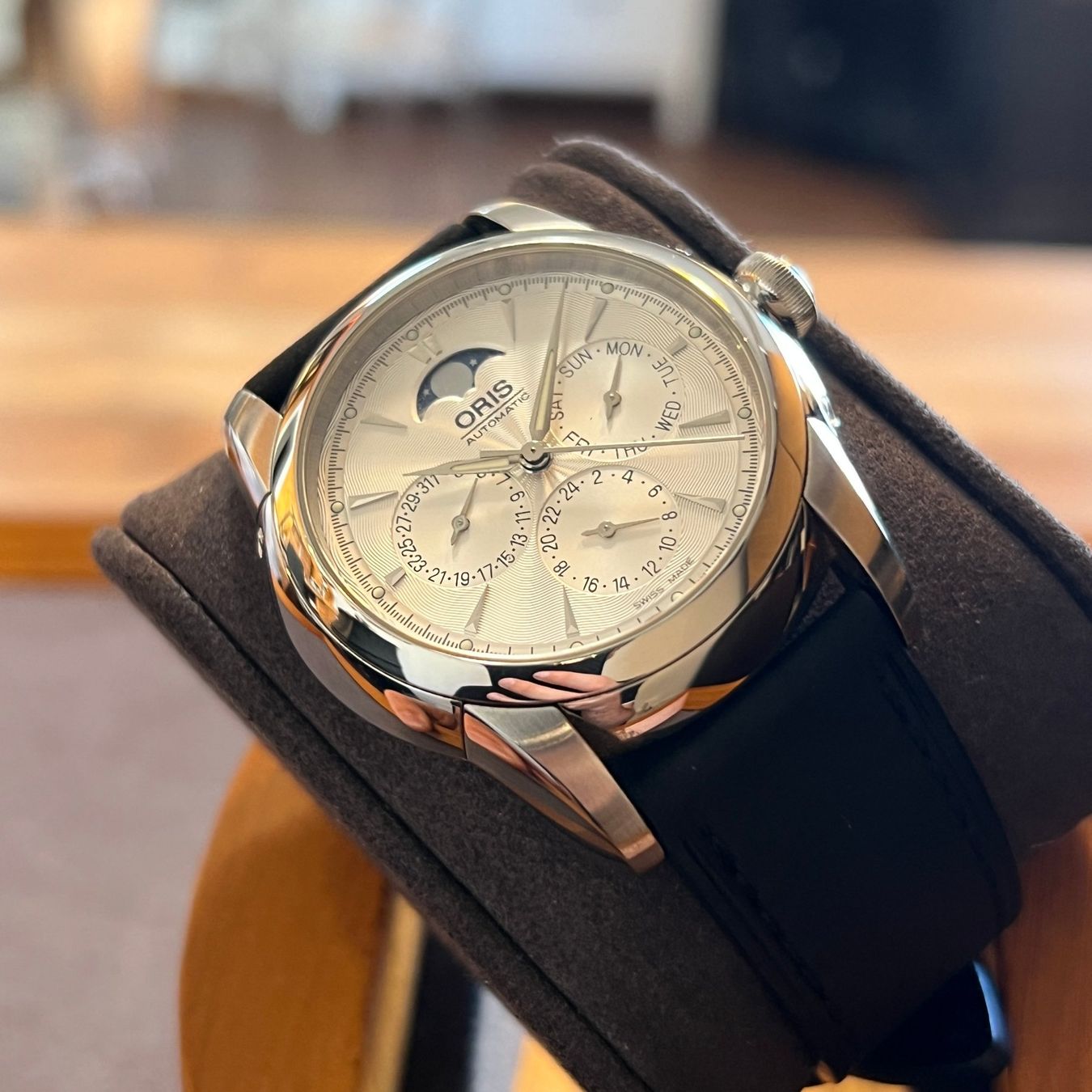 Oris Orologi: Oris Artelier Complication Automatic Moonphase 7546 – Usato da Carouge GE venduto da Watchaser 7
