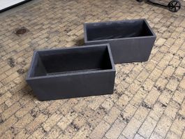 Pflanzkasten Deroma Millennium anthrazit 79x39cm 2 Stück