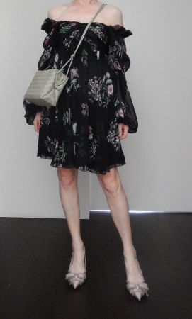 Orig. GIAMBATTISTA VALLI Off-The-Shoulder Seidenkleid Gr. 36