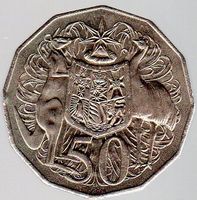 50 CENTS ELIZABTH II AUSTRALIA 1981 -ERHALT SIEHE SCAN