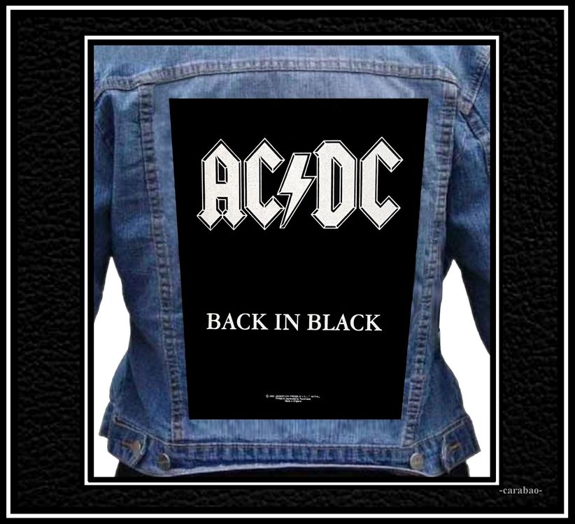 Rücken-Aufnäher *AC/DC* - Original Back Patch (Neu (gemäss Beschreibung ...