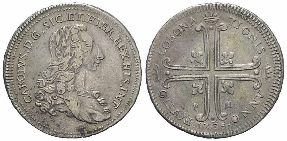 Tutti le monete: Italien, Palermo, 6 Tari 1735 – Usato da Chiasso venduto da Novamarketing