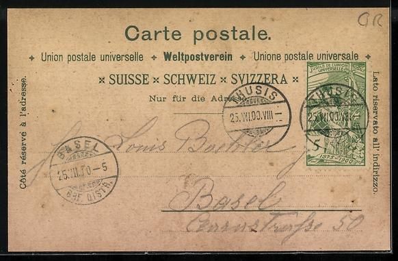 Cartoline postali: Litho Thusis, Viamalabrücke, Solisbrüc – Usato da Berlin venduto da bartko-reher 1
