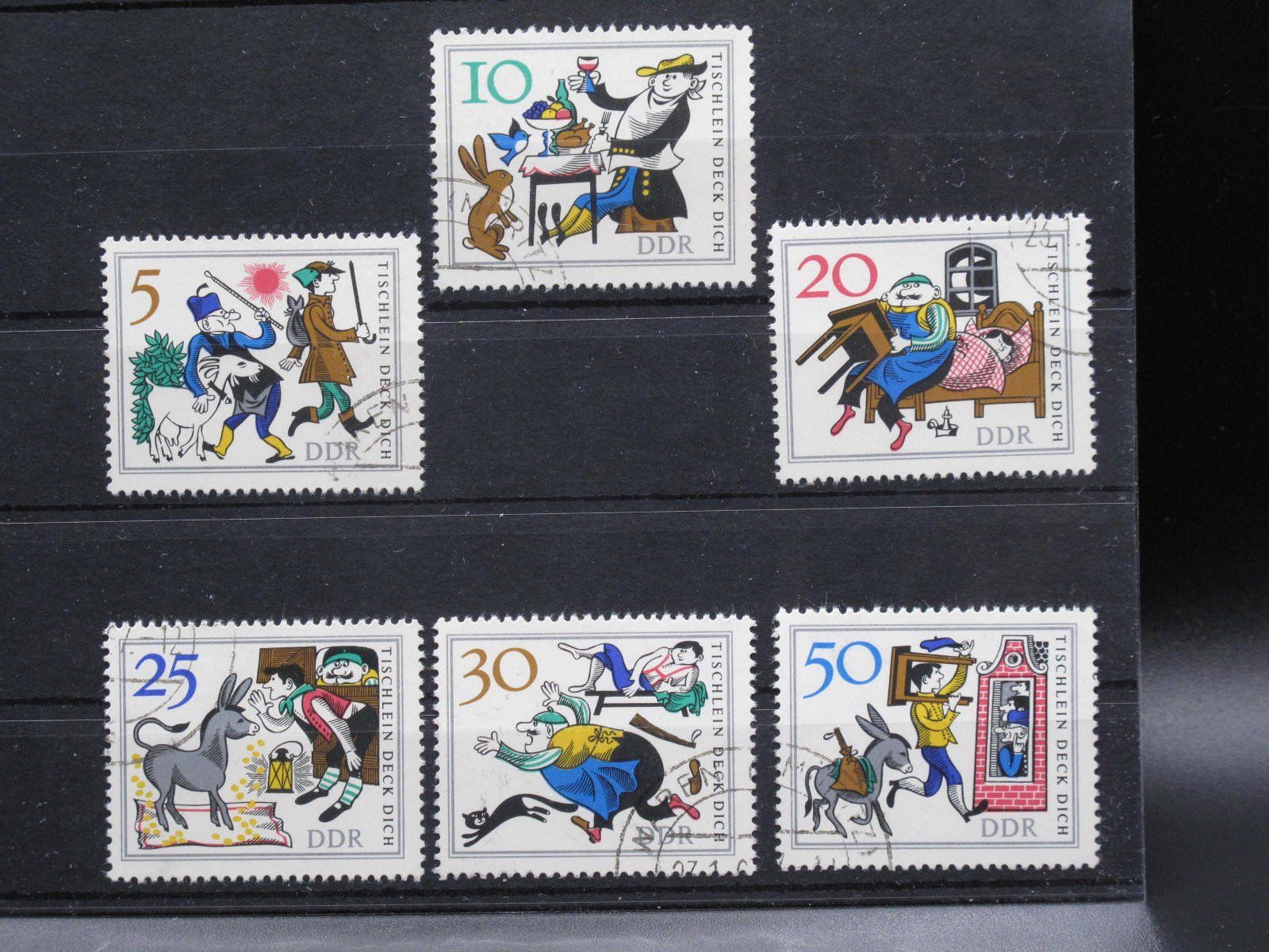 Tutti i francobolli: DDR 1966 Tischlein Deck Dich gest. – Usato da Wil SG venduto da fva01