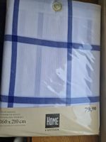 Blau-weiss karierter Duvetbezug 160x210cm - Neu!