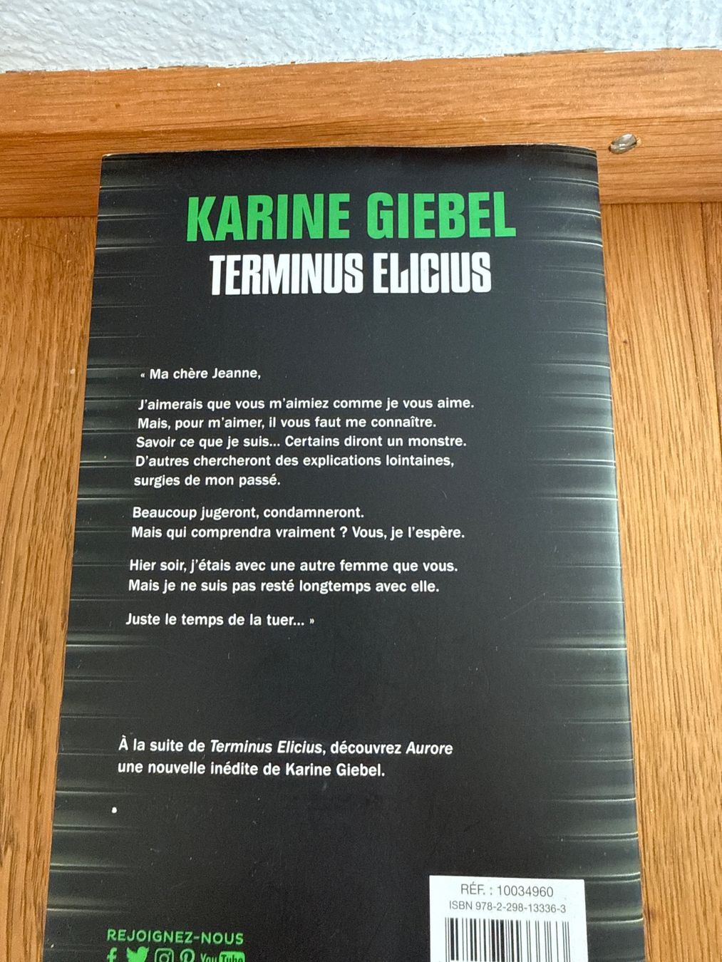 Libri: Karine Giebel: Terminus Elicius – Usato da Horw venduto da Edith1981 1