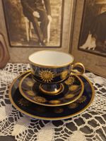 Lichte Fine China – Echt Kobalt – 3-teiliges Kaffee-Se