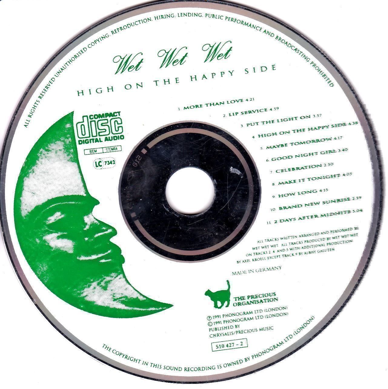 CD: CD: Wet Wet Wet - High on the happy side – Usato da Bern venduto da MacBit77_chbe 2