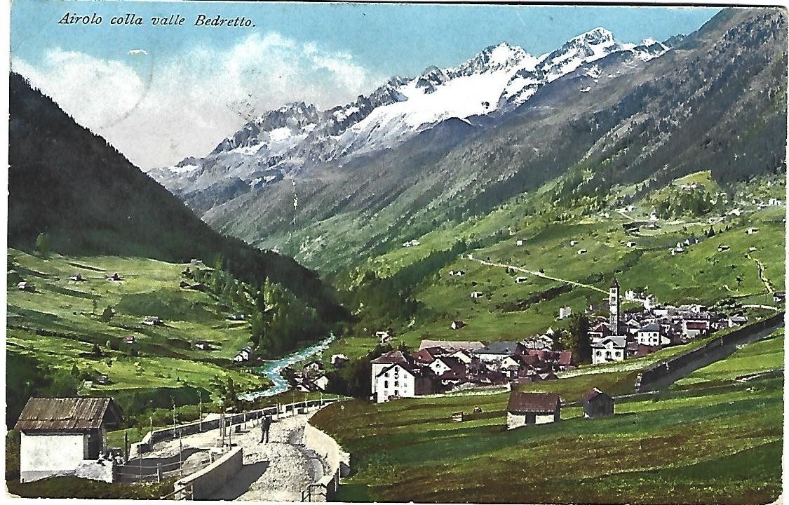 Cartoline postali: Airolo Dorfansicht – Usato da Wetzikon ZH venduto da Brulu100