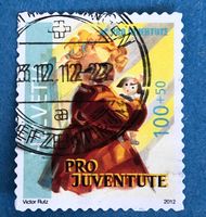 Nr.J 407A  GESTEMPELT Blondes Mädchen 2012   